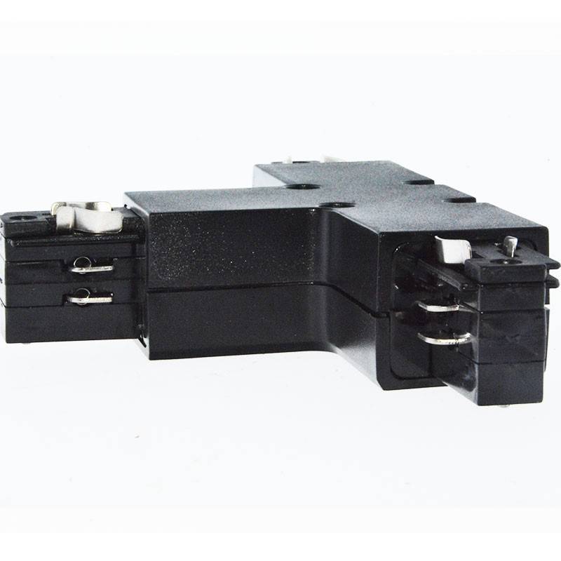 Rigid tee for surface mounted three-phase rail - LEFT