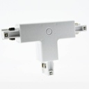 Rigid tee for surface mounted three-phase rail - LEFT