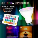 GU10 RGBW 5W LED Bulb GU10 RGBW 5W with remote control