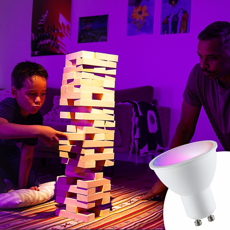 GU10 RGBW 5W LED Bulb GU10 RGBW 5W with remote control