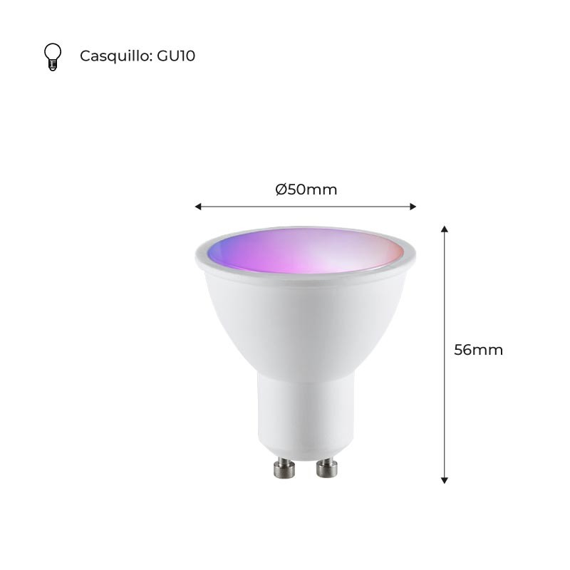 GU10 RGBW 5W LED Bulb GU10 RGBW 5W with remote control