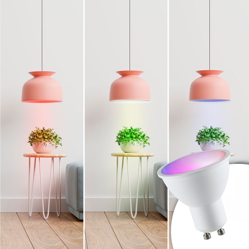 GU10 RGBW 5W LED Bulb GU10 RGBW 5W with remote control