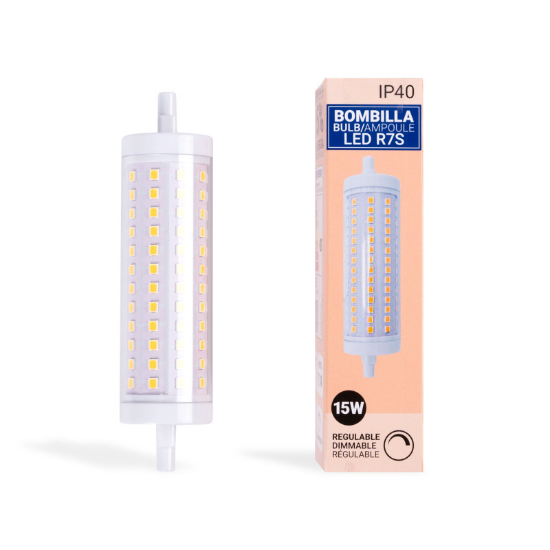 Dimmable R7S LED bulb 118mm - 1700lm - 230V - 15W