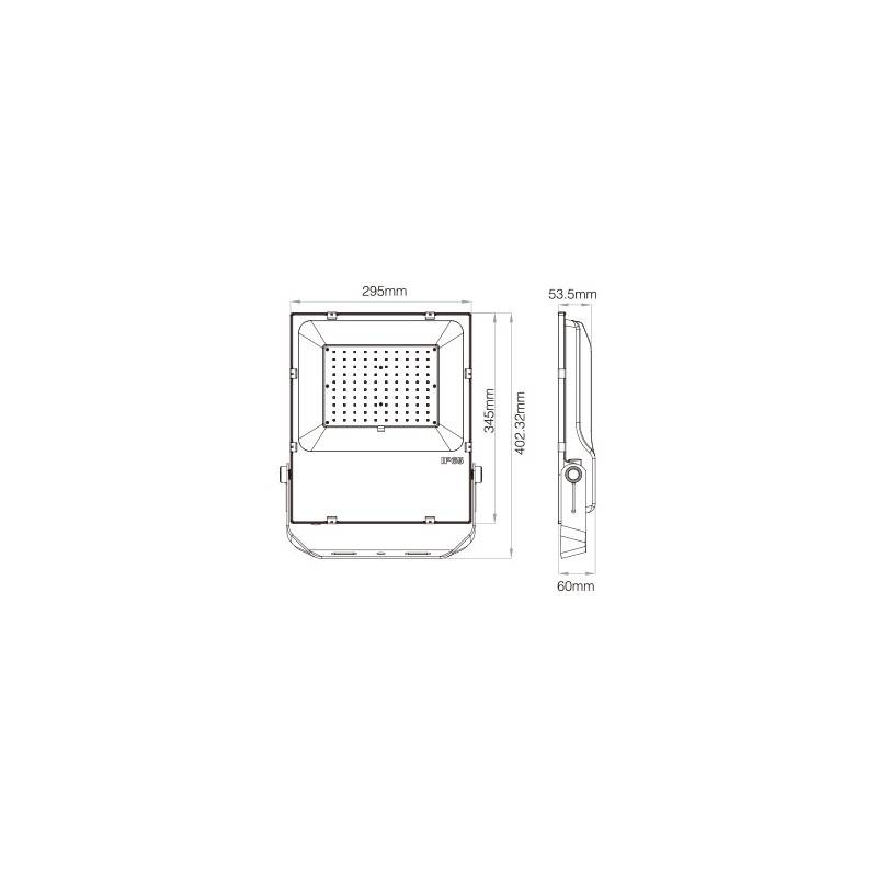Outdoor LED floodlight 100W RGB+CCT : MI LIGHT