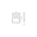 Outdoor LED floodlight 100W RGB+CCT : MI LIGHT