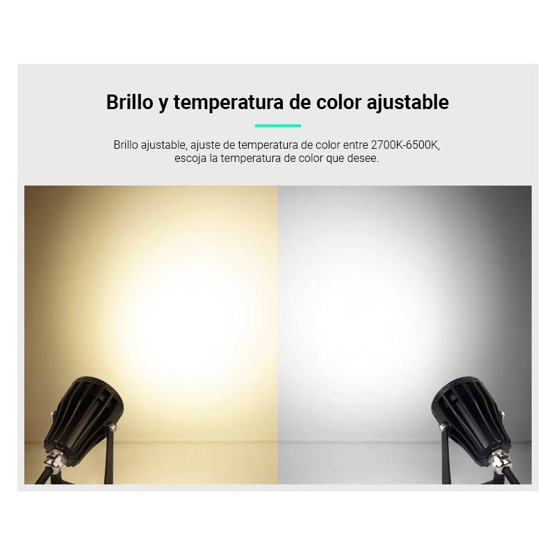 6W RGB+CCT LED garden spotlight with spike | Mi Light