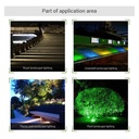 LED garden spotlight with spike 15W RGB+CCT RF/WiFi control : Mi Light