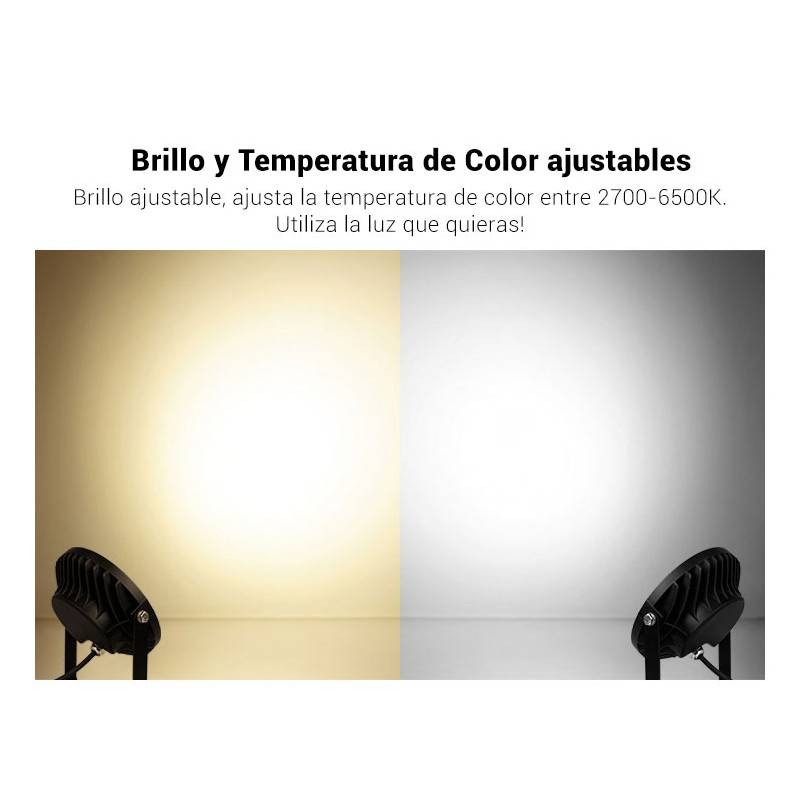 LED garden spotlight with spike 15W RGB+CCT RF/WiFi control : Mi Light