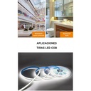 24V DC COB LED Strip - 12W/m - 10mm - IP20 - 10 meters roll - Cut every 5cm