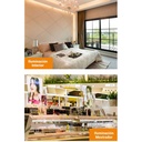 24V DC COB LED Strip - 12W/m - 10mm - IP20 - 10 meters roll - Cut every 5cm