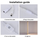 Wooden floor lamp "FLOAK" 24W dimmable