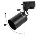 LED Track Spotlight Single Phase GU10 Orientable