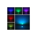 Kit of 6 staircase lights 0.8W RGB 12V-DC Ø24x38.5mm