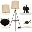 Tripod Floor Lamp with Table "Madison".