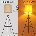 Tripod Floor Lamp with Table "Madison".