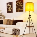 Tripod Floor Lamp with Table "Madison".