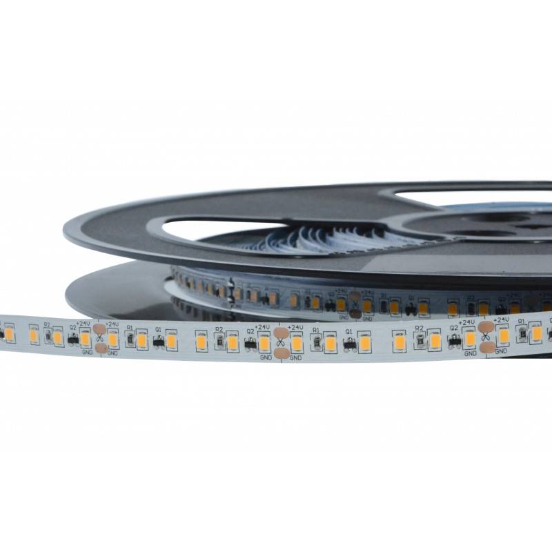 LED Strip 24V-DC - 15W/m - Monochrome - 10mm - IP20 - 30 metres - 120 LED/m - 10cm cut