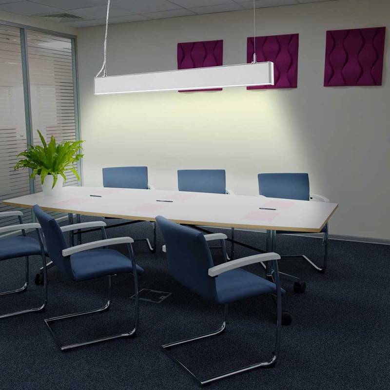 Suspended / surface mounted linear LED luminaire 40W - Slim - 120cm - 3100lm