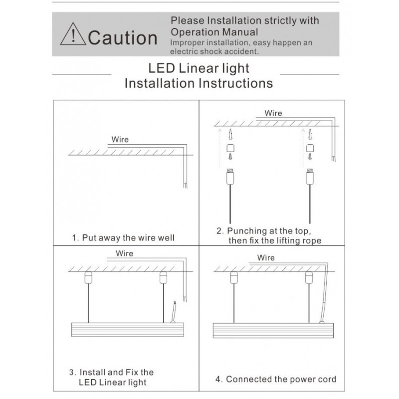 Suspended / surface mounted linear LED luminaire 40W - Slim - 120cm - 3100lm