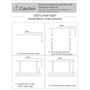 Suspended / surface mounted linear LED luminaire 40W - Slim - 120cm - 3100lm