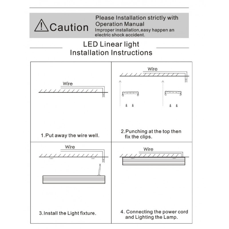 Suspended / surface mounted linear LED luminaire 40W - Slim - 120cm - 3100lm