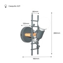 Decorative wall sconce "Doll" - E27