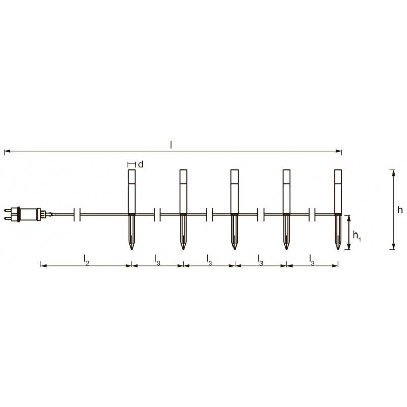 Outdoor SMART WiFi GARDEN POLE RGBW SMART WiFi Luminaires