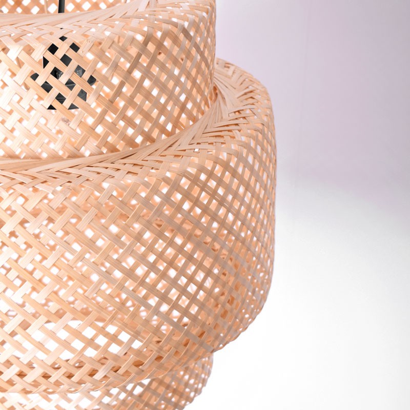 Wicker pendant lamp "Onna".