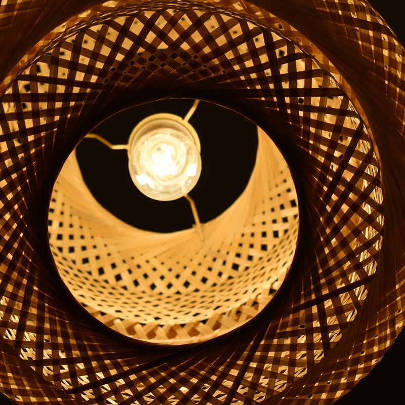 Wicker pendant lamp "Onna".