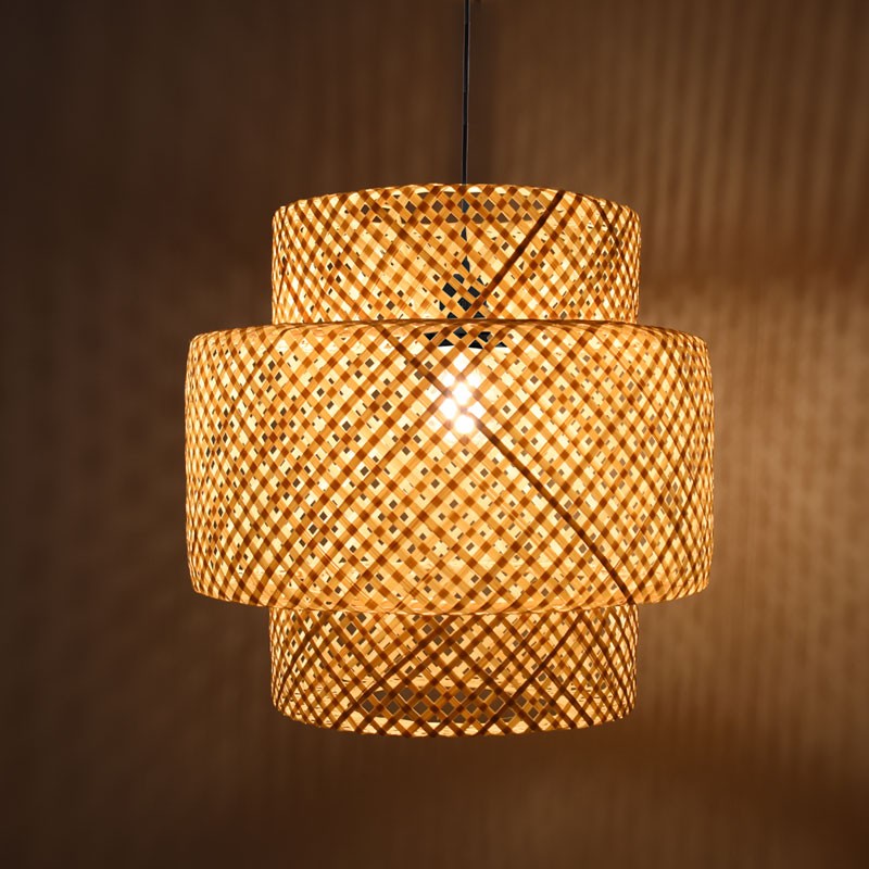 Wicker pendant lamp "Onna".