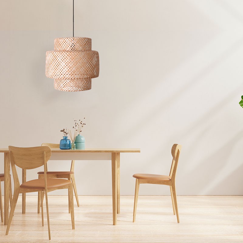 Wicker pendant lamp "Onna".