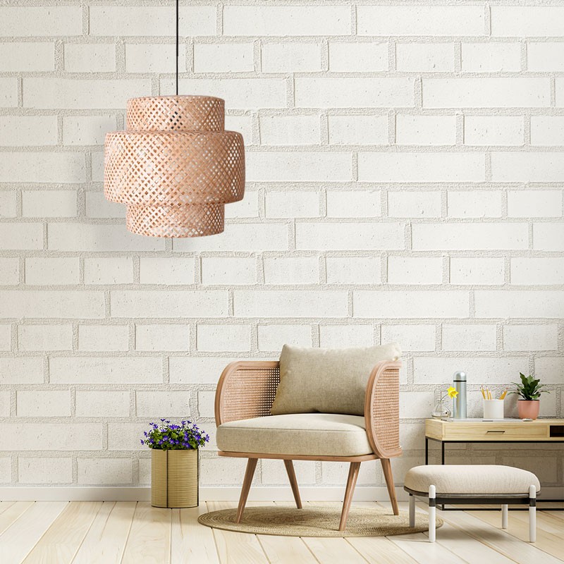 Wicker pendant lamp "Onna".