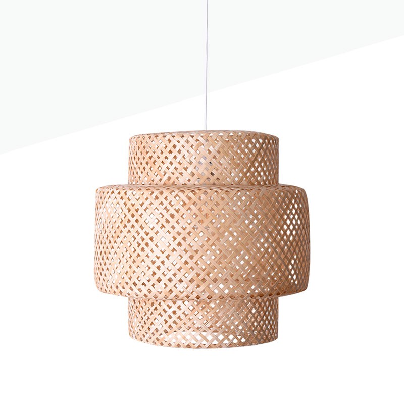 Wicker pendant lamp "Onna".