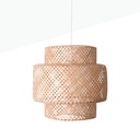 Wicker pendant lamp "Onna".