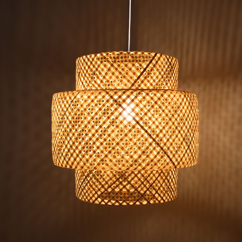Wicker pendant lamp "Onna".