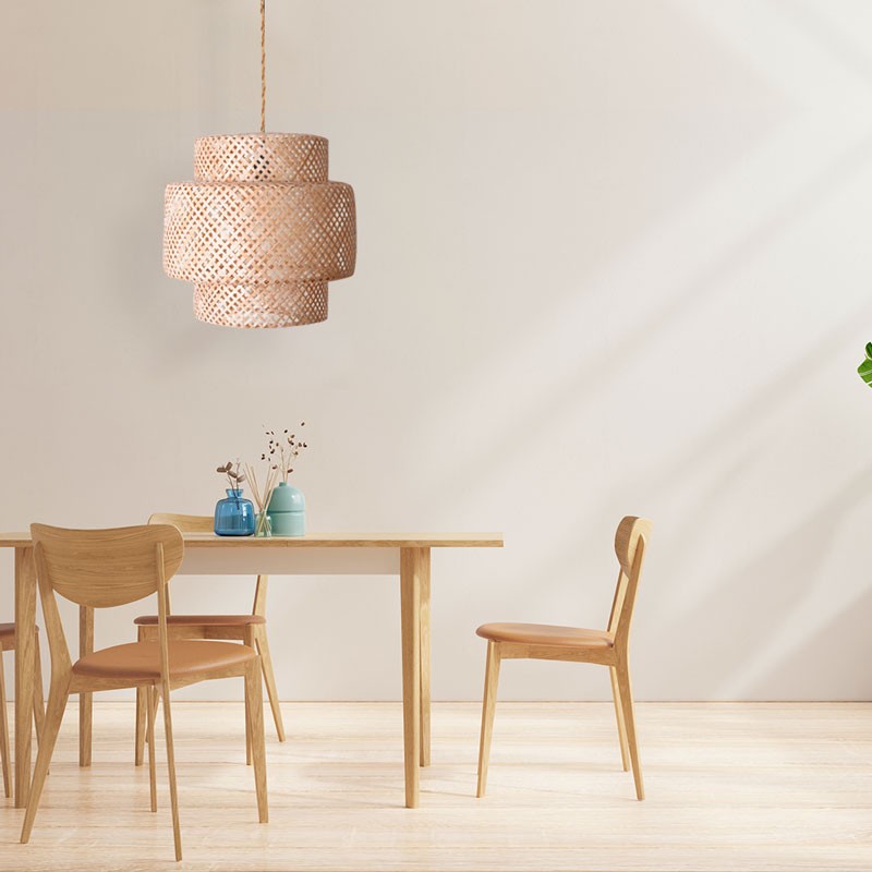 Wicker pendant lamp "Onna".