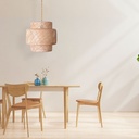 Wicker pendant lamp "Onna".