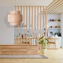 Wicker pendant lamp "Onna".