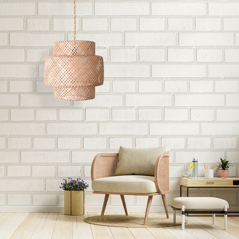 Wicker pendant lamp "Onna".