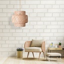 Wicker pendant lamp "Onna".