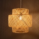 Wicker pendant lamp "Onna".