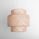 Wicker pendant lamp "Onna".