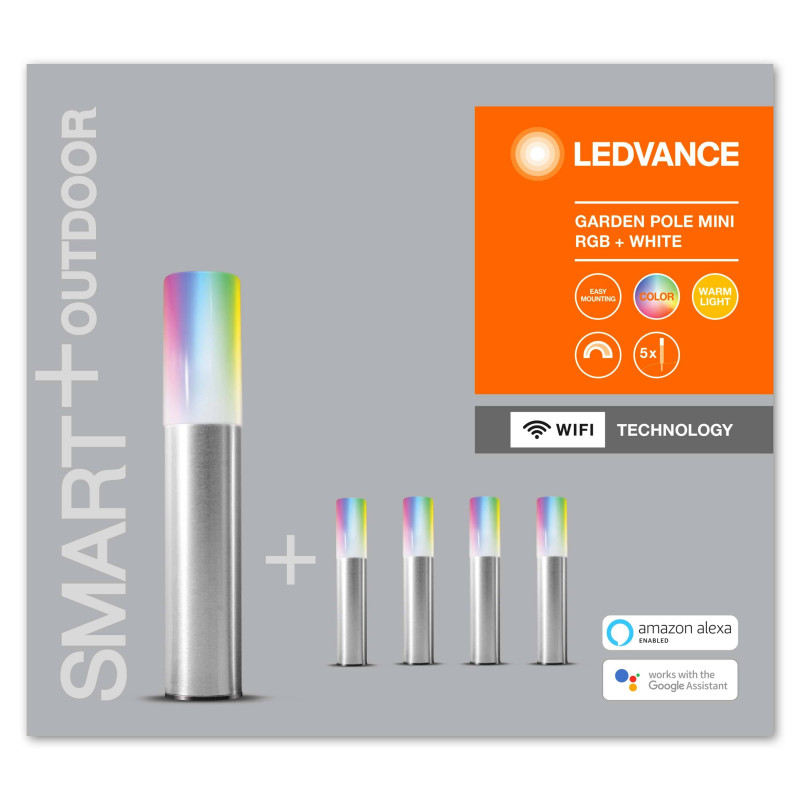 Mini SMART WiFi Outdoor Luminaire GARDEN POLE RGBW
