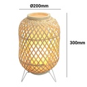 Wicker table lamp "Roso"