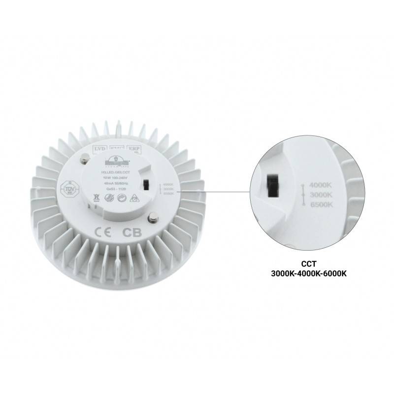 LED Bulb GX53 CCT 10W - 120º - 1200lm