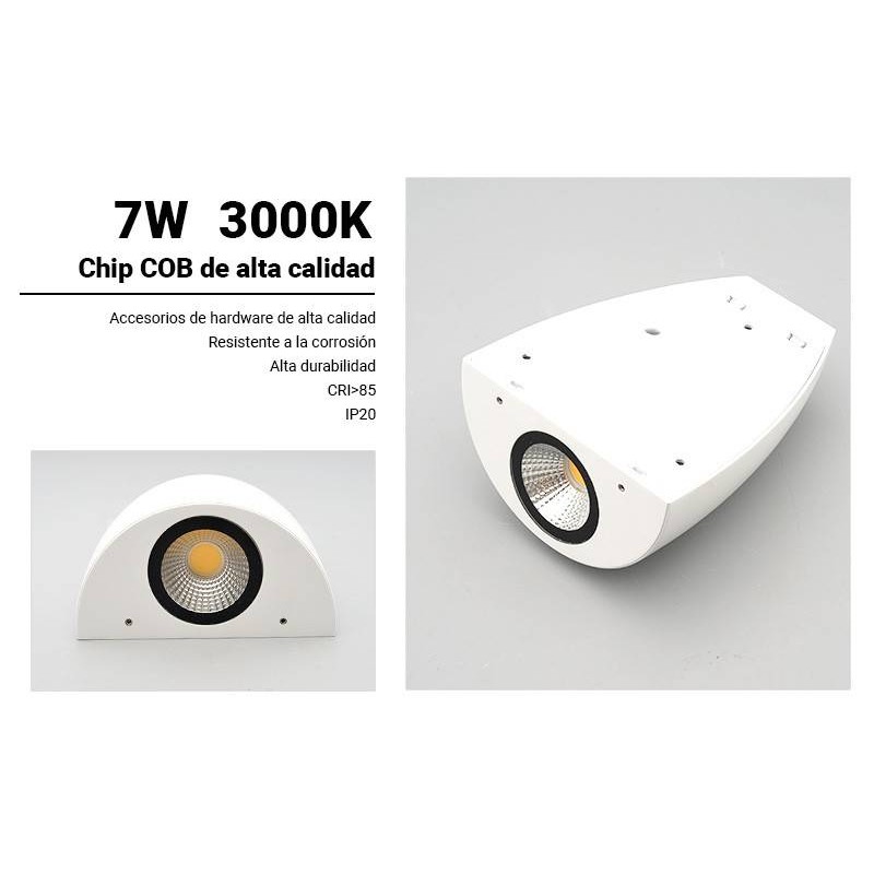VEINE" 7W COB interior wall lamp