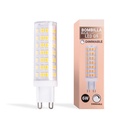 Tubular G9 LED Bulb - 220/240V AC - 6W - Dimmable