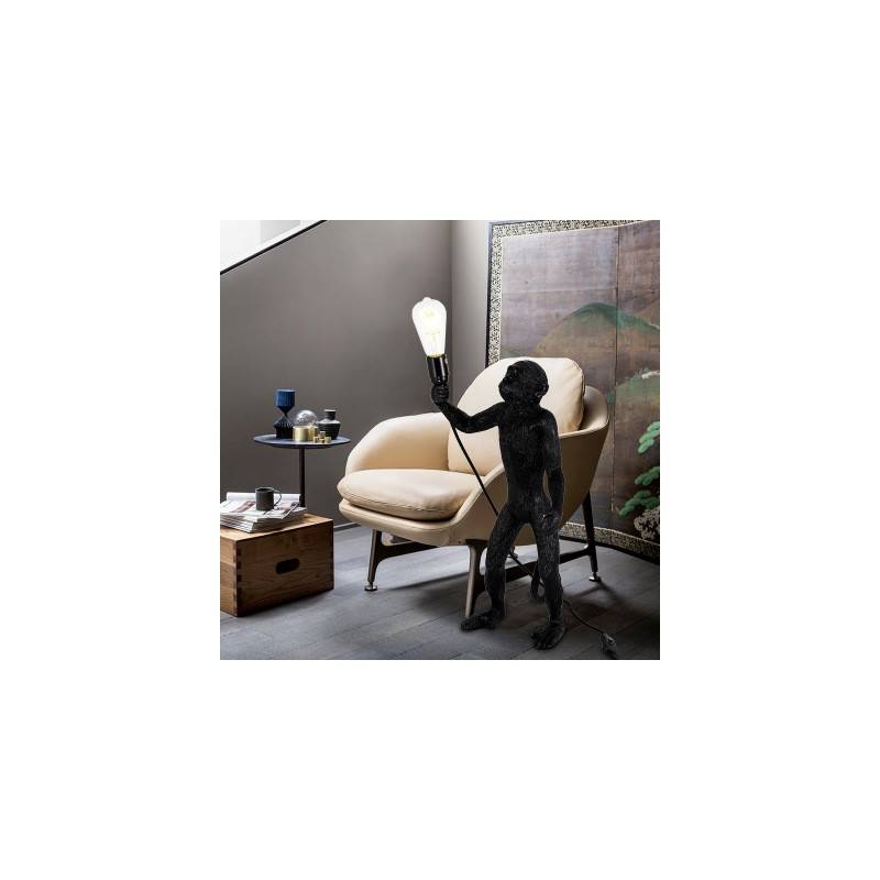 Resin monkey lamp "Micu".