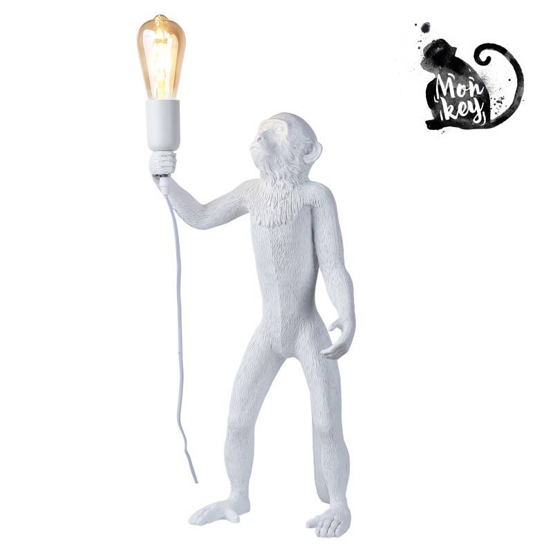 Resin monkey lamp "Micu".