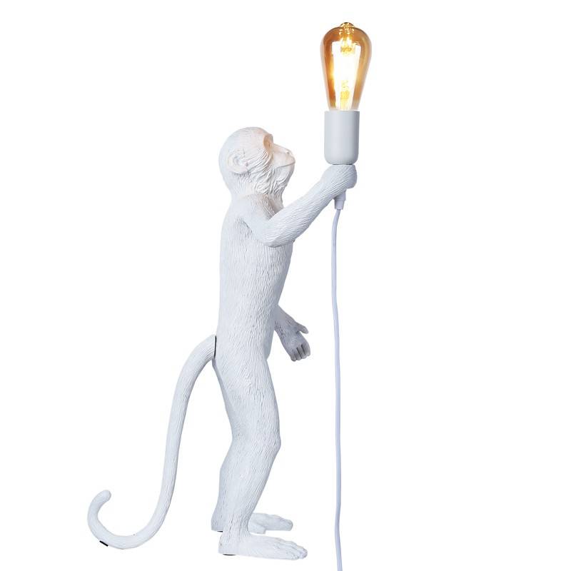 Resin monkey lamp "Micu".